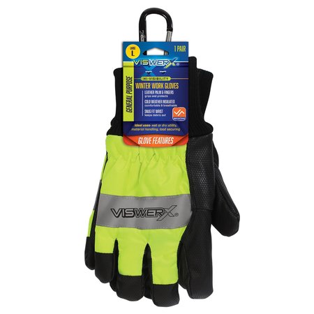 Viswerx Hi-Vis Winter Work Glove LG 127-11062